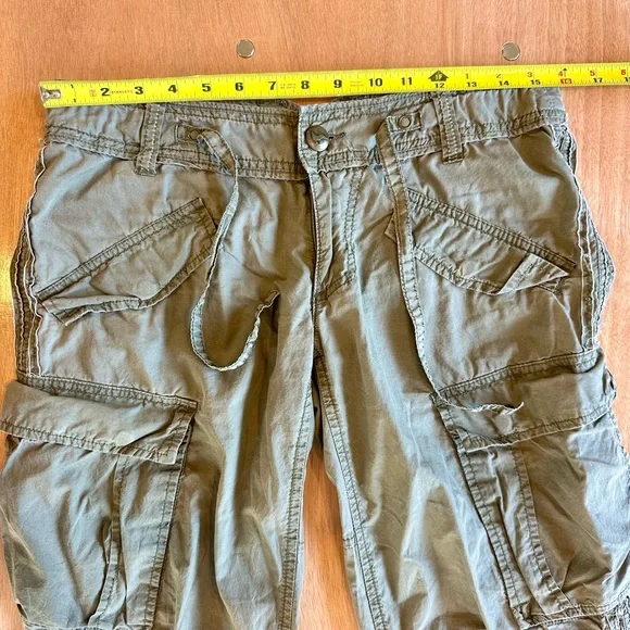 Vintage Free People Olive Green Cargo Pants - Picture 8 of 10